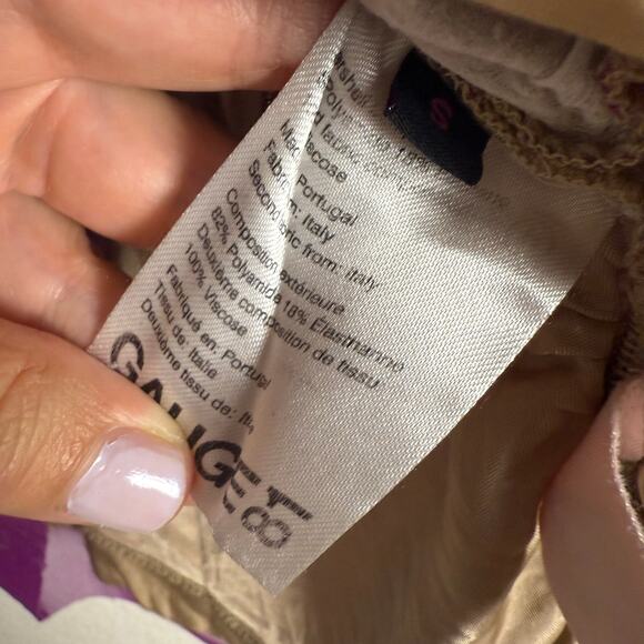 Gauge81 Lilburn Purple Draped Cowl Neck Sleeveless Mesh Camisole Tank Top S - Picture 15 of 16